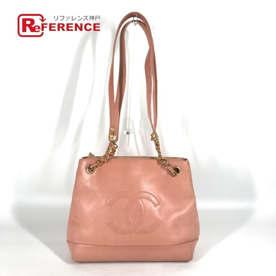 CHANEL シャネル CC ココマーク チェーン 肩掛け カバン ショルダーバッグ トートバッグ ピンク レディース【中古】 | CHANEL