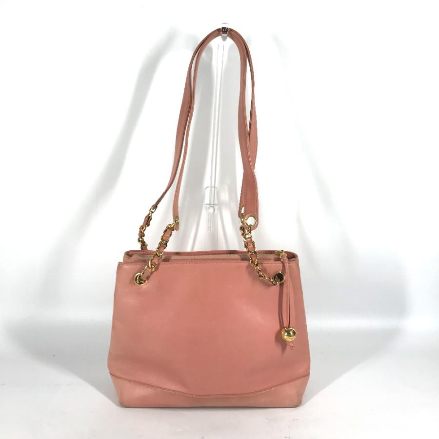 CHANEL シャネル CC ココマーク チェーン 肩掛け カバン ショルダーバッグ トートバッグ ピンク レディース【中古】 | CHANEL | 01