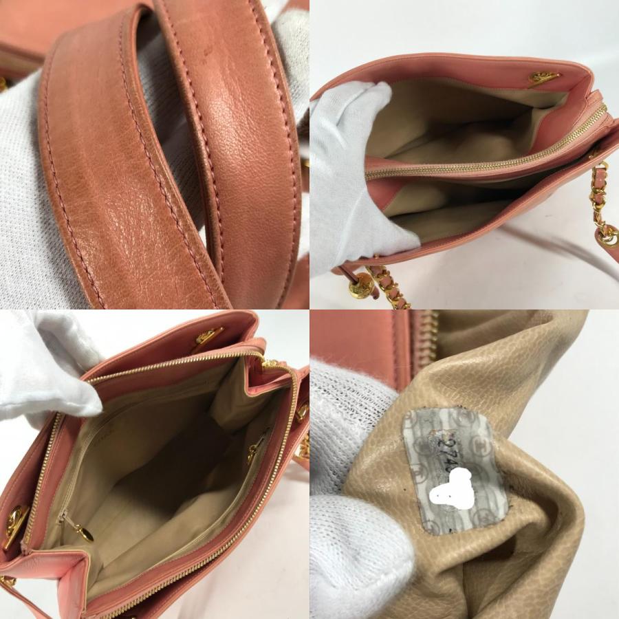 CHANEL シャネル CC ココマーク チェーン 肩掛け カバン ショルダーバッグ トートバッグ ピンク レディース【中古】 | CHANEL | 09