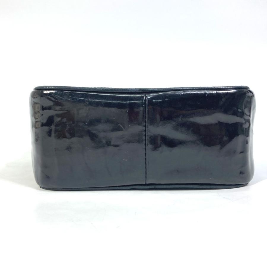 CHANEL シャネル CC  ココマーク ポシェット タッセル カバン フリンジ チェーン 斜め掛け ショルダーバッグ エナメル ブラック 【中古】 | CHANEL | 06