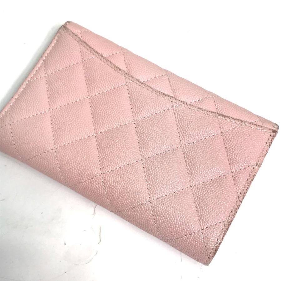 シャネルCHANELミディアムフラップウォレットピンク