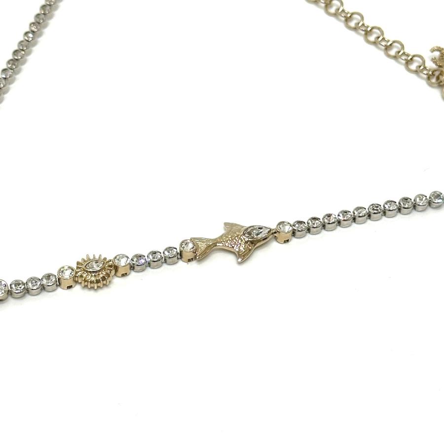 未使用 CHANEL シャネル ABE913 コスチューム パール & ストラス マリンテイスト ラインストーン 25Ｃ ネックレス レディース【中古】 | CHANEL | 02