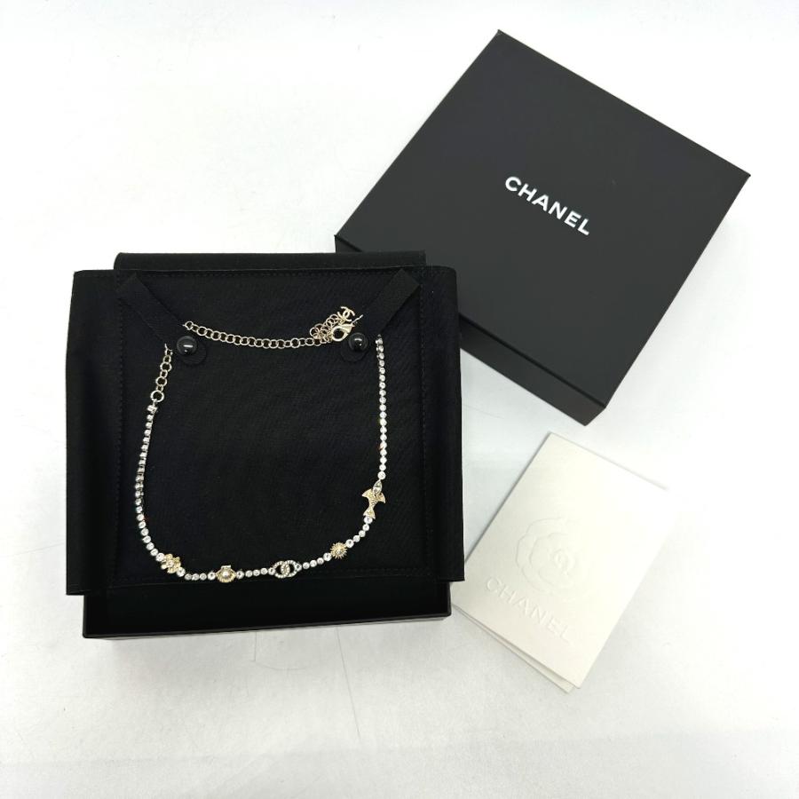 未使用 CHANEL シャネル ABE913 コスチューム パール & ストラス マリンテイスト ラインストーン 25Ｃ ネックレス レディース【中古】 | CHANEL | 07