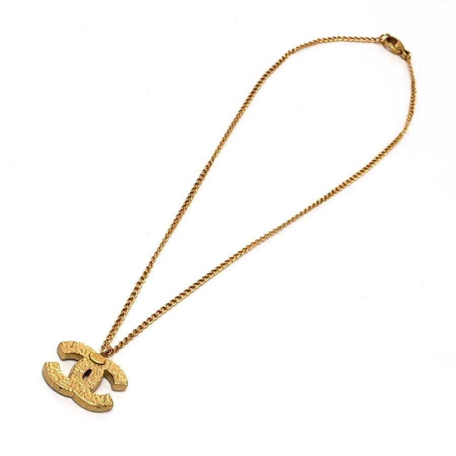 CHANEL シャネル ココマーク ラインストーン アクセサリー ペンダント 03Ｃ ネックレス ゴールド レディース【中古】 | CHANEL | 01