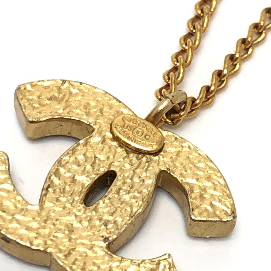 CHANEL シャネル ココマーク ラインストーン アクセサリー ペンダント 03Ｃ ネックレス ゴールド レディース【中古】 | CHANEL | 03