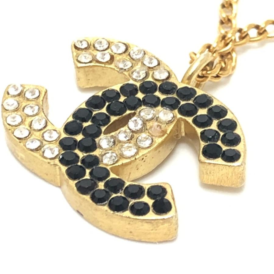 CHANEL シャネル ココマーク ラインストーン アクセサリー ペンダント 03Ｃ ネックレス ゴールド レディース【中古】 | CHANEL | 07