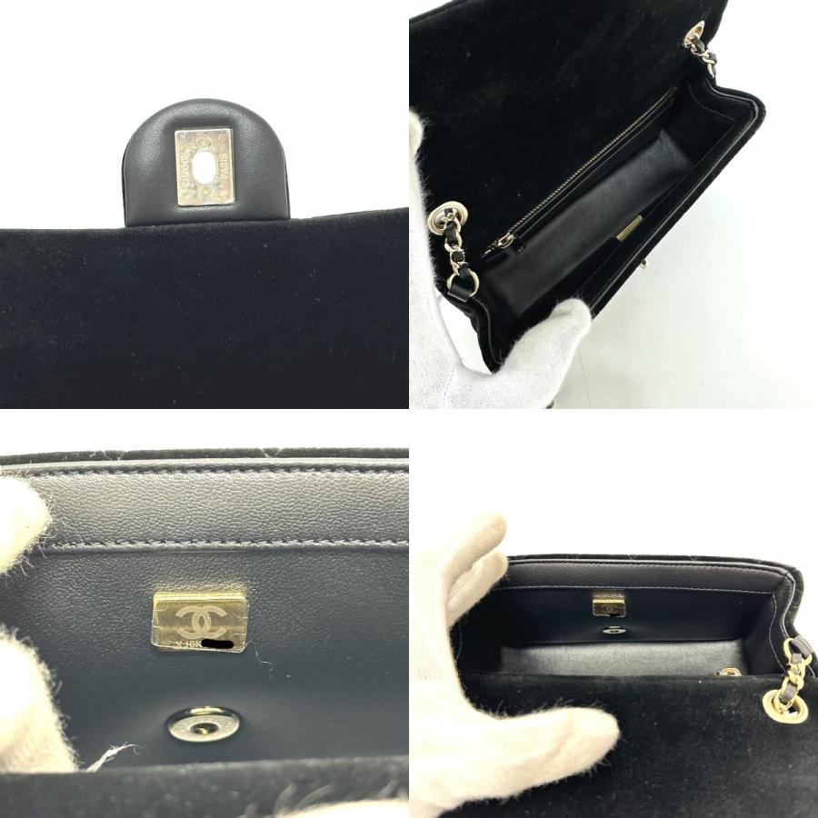 未使用 CHANEL シャネル AS1787 ミニ マトラッセ20 チェーン カバン 斜め掛け 肩掛け ショルダーバッグ ブラック レディース【中古】の画像