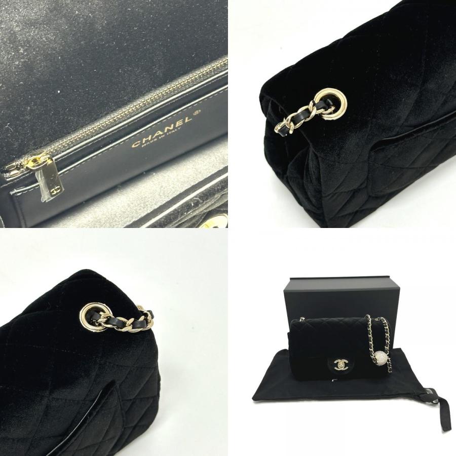 未使用 CHANEL シャネル AS1787 ミニ マトラッセ20 チェーン カバン 斜め掛け 肩掛け ショルダーバッグ ブラック レディース【中古】の画像