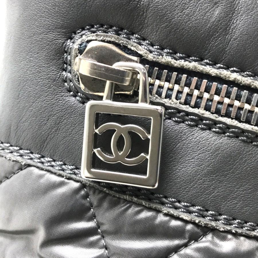 CHANEL シャネル　ココ・コクーン　ブーツ　ココマーク　キルティング CHANEL シャネルココ・コクーンブーツココマークキルティング