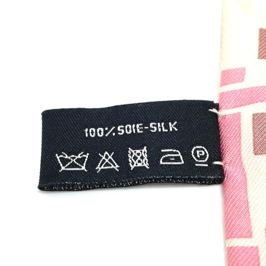 CHANEL シャネル CCココマーク 線路モチーフ バンドー ツイリー バッグアクセサリー スカーフ シルク ホワイト レディース【中古】未使用 | CHANEL | 04