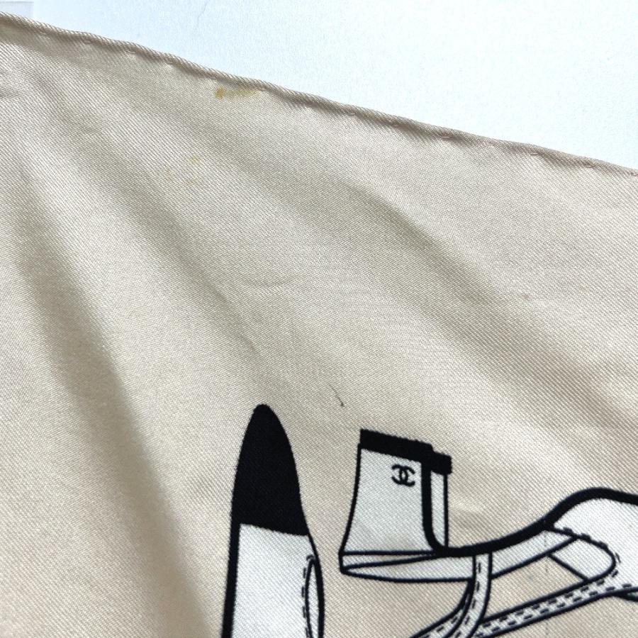 CHANEL シャネル パンプスモチーフ アパレル小物 ストール 大判 スカーフ ベージュ レディース【中古】 | CHANEL | 07