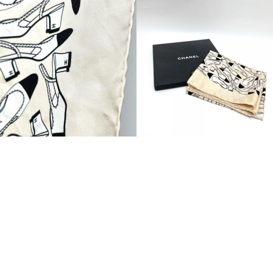 CHANEL シャネル パンプスモチーフ アパレル小物 ストール 大判 スカーフ ベージュ レディース【中古】 | CHANEL | 09