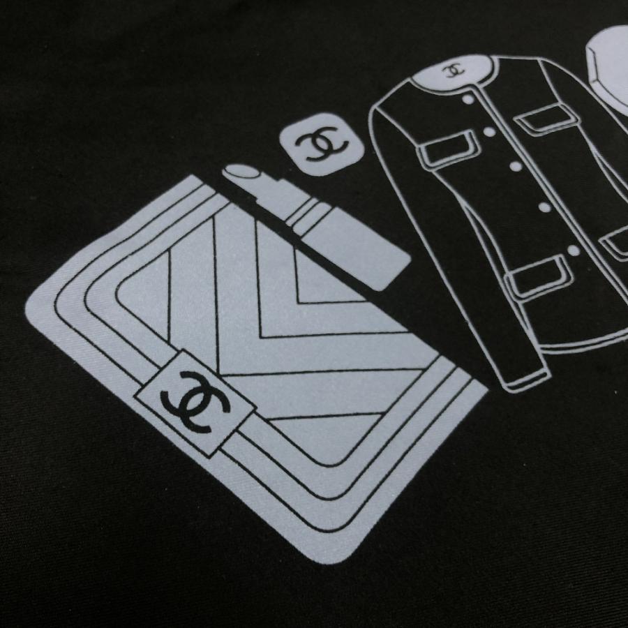 CHANEL シャネル ポップ マルチデザイン ファッション小物 大判 スカーフ ブラック レディース【中古】 | CHANEL | 03