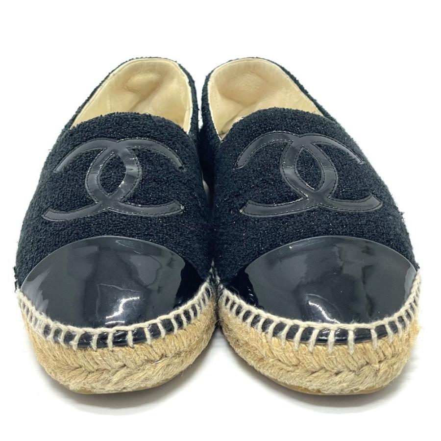 CHANEL シャネル G29762 CCココマーク エスパドリーユ フラット CHANEL シャネル G29762 CCココマーク エスパドリーユ フラット
