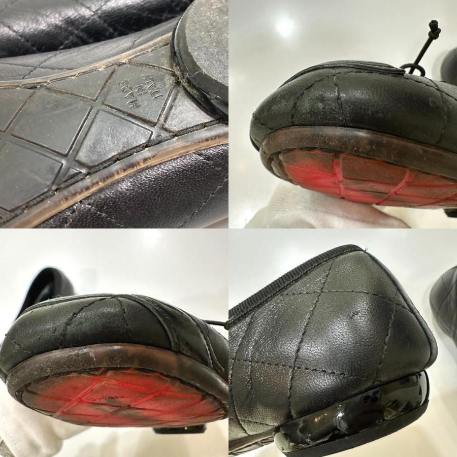 CHANEL シャネル　ココマーク　ホログラム　リボン　フラットシューズ CHANEL シャネル ココマーク ホログラム リボン フラットシューズ