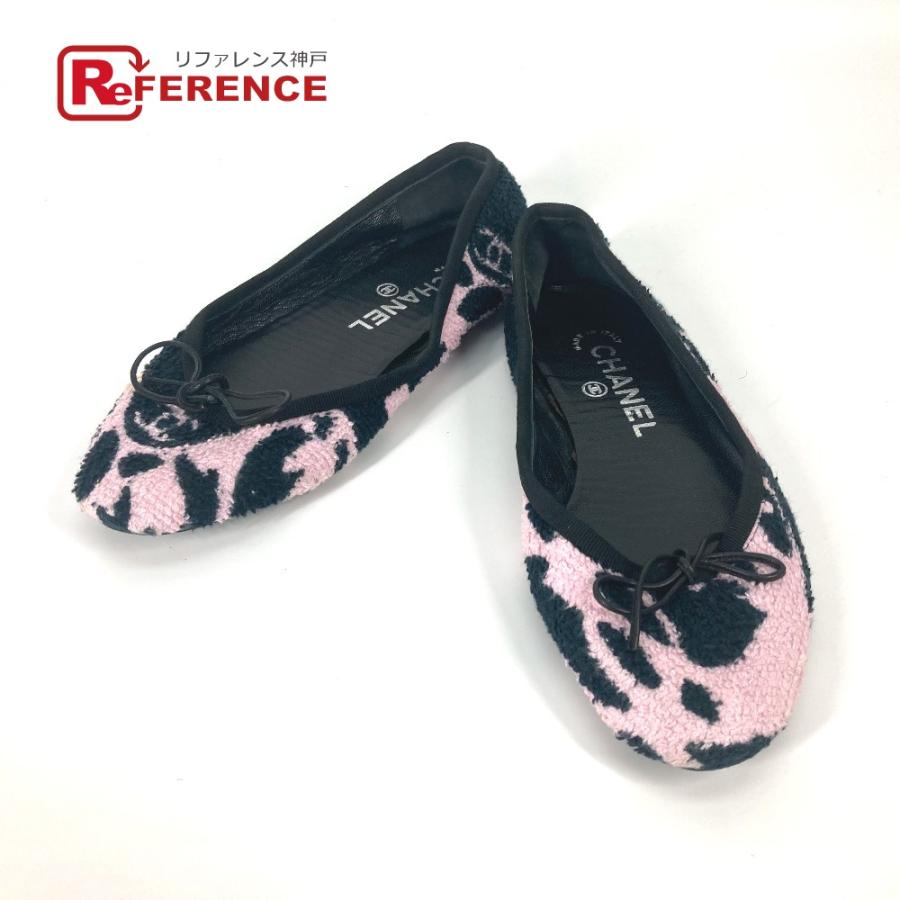 CHANEL シャネル リボン ルームシューズ りぼん 靴 室内シューズ バイカラー スリッパ ピンク レディース【中古】 | CHANEL