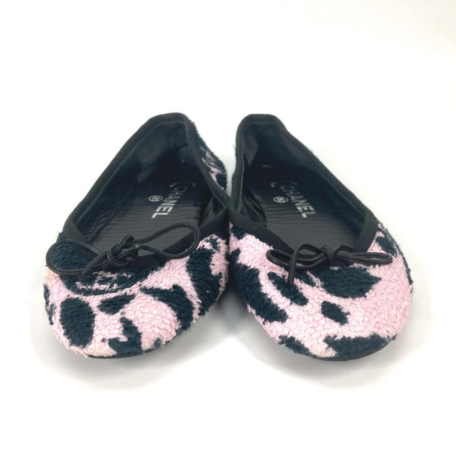 CHANEL シャネル リボン ルームシューズ りぼん 靴 室内シューズ バイカラー スリッパ ピンク レディース【中古】 | CHANEL | 01