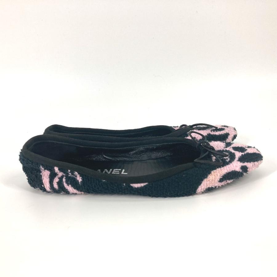 CHANEL シャネル リボン ルームシューズ りぼん 靴 室内シューズ バイカラー スリッパ ピンク レディース【中古】 | CHANEL | 03