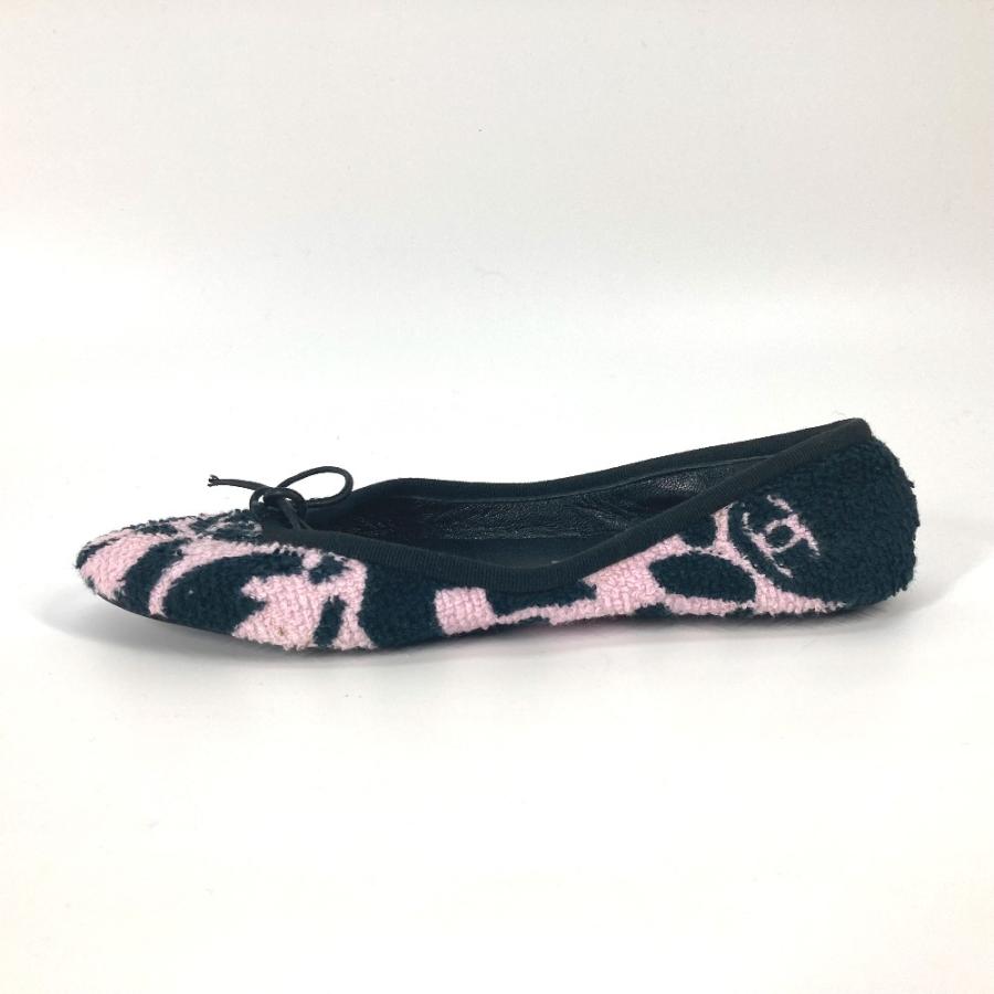 CHANEL シャネル リボン ルームシューズ りぼん 靴 室内シューズ バイカラー スリッパ ピンク レディース【中古】 | CHANEL | 08