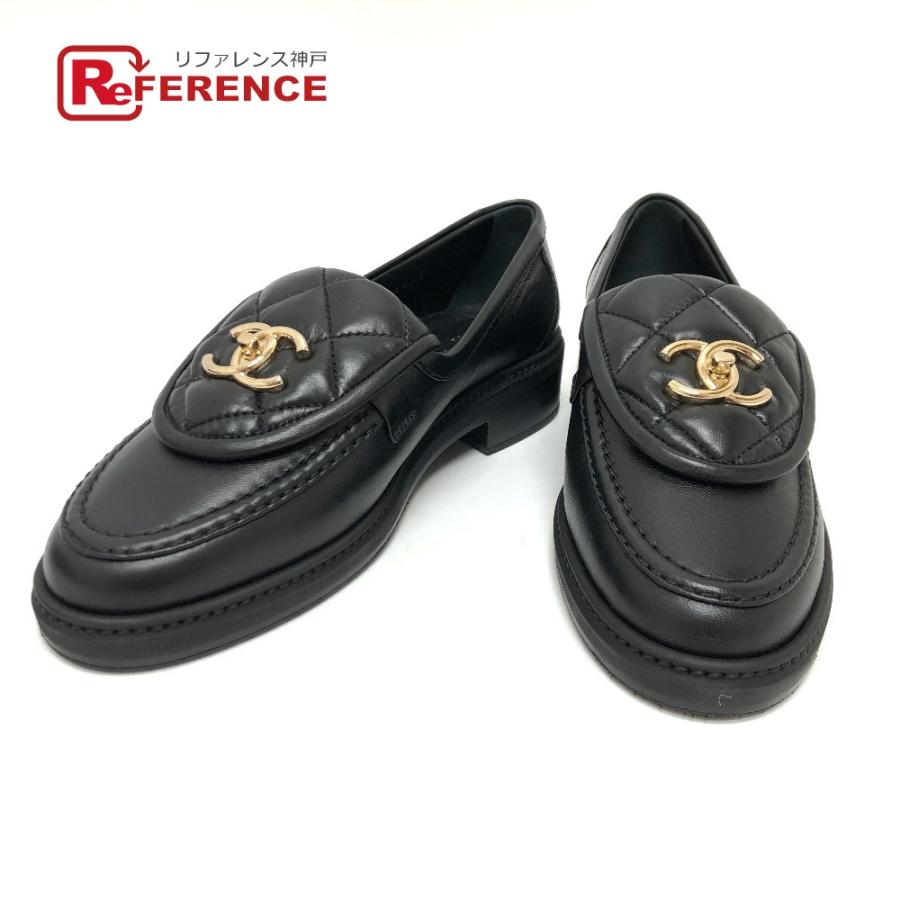 CHANEL ビックCCロゴ　ローファー ブラック　37.5 CHANEL ビックCCロゴ ローファー ブラック 37.5 CHANEL ビックCC