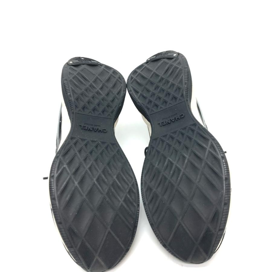 新品同様 CHANEL シャネル G46260 スピンドル ココマーク ファブリック スニーカー 靴 25C スニーカー ブラック レディース【中古】 | CHANEL | 07