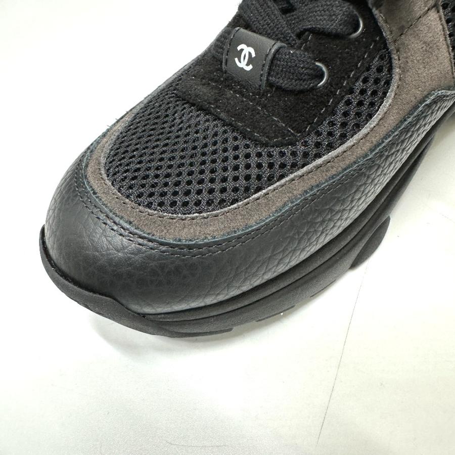 新品同様 CHANEL シャネル G38299 サイドココマーク ロートップカーフスキン ローカット 2025年 スニーカー ブラック レディース【中古】 | CHANEL | 08
