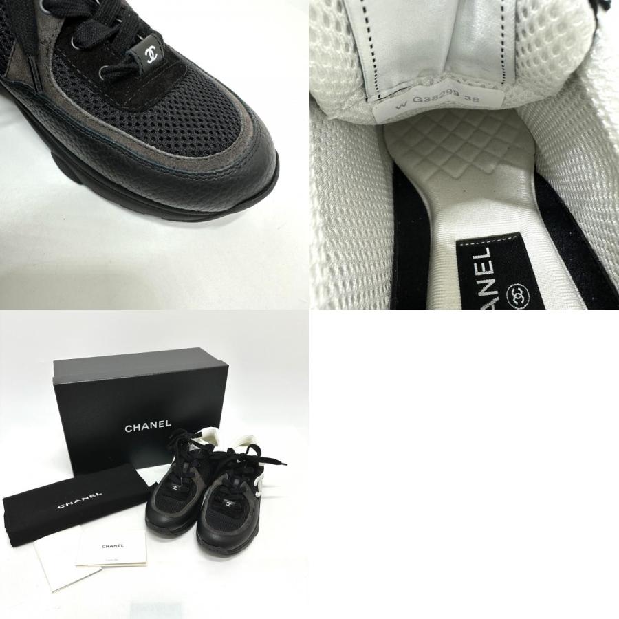 新品同様 CHANEL シャネル G38299 サイドココマーク ロートップカーフスキン ローカット 2025年 スニーカー ブラック レディース【中古】 | CHANEL | 09