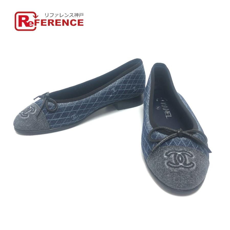 シャネル フラットシューズ CHANEL（シャネル） 未使用 2025SS デニム バレリーナ フラット
