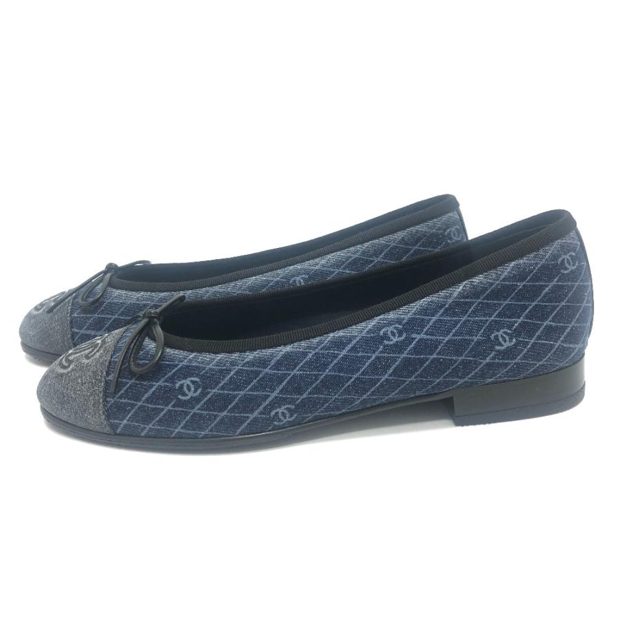CHANEL（シャネル） 未使用 2025SS デニム バレリーナ フラット