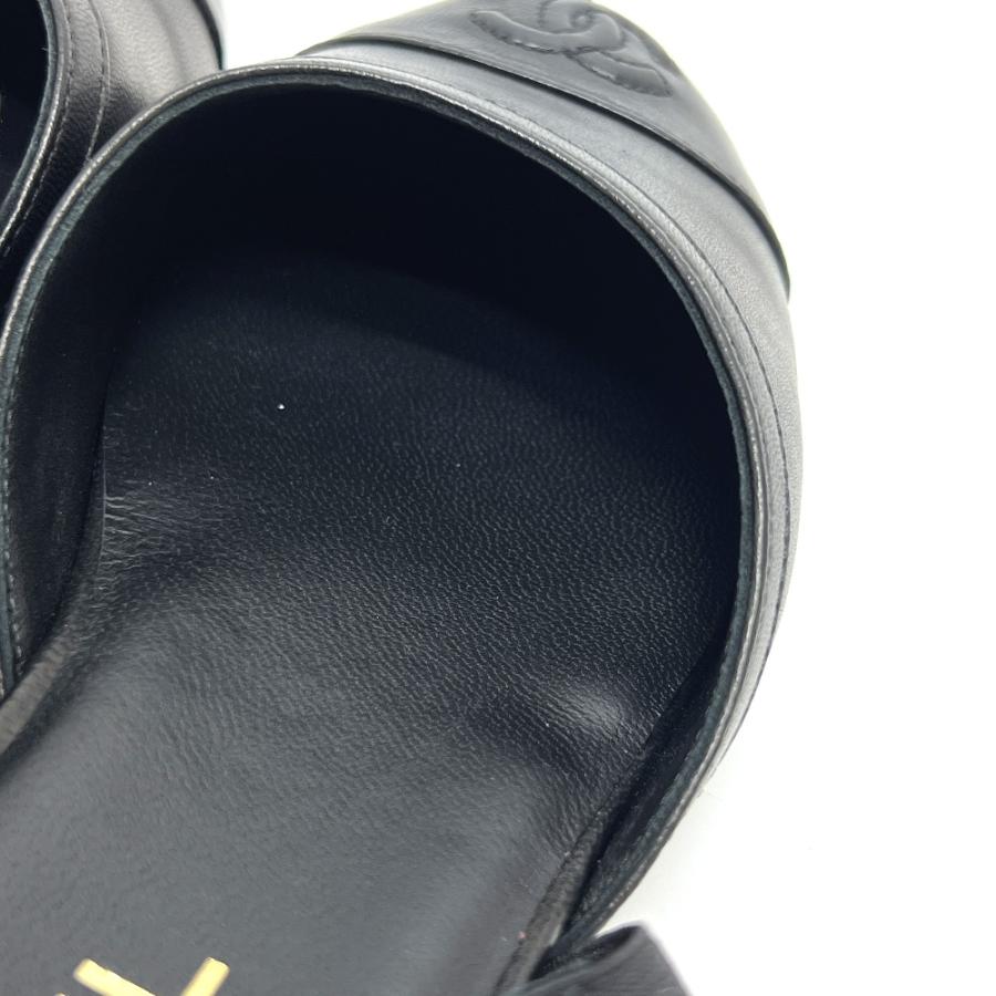 未使用 CHANEL シャネル メリージェーン バレエシューズ 靴  ブラック レディース【中古】 | CHANEL | 06