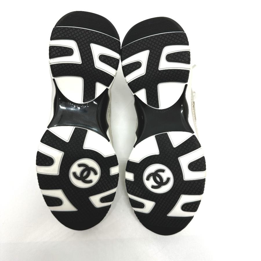 未使用 CHANEL シャネル G46609 ココマーク メタリック 靴 シューズ ローカット 2025A スニーカー メティエダール レディース【中古】 | CHANEL | 07