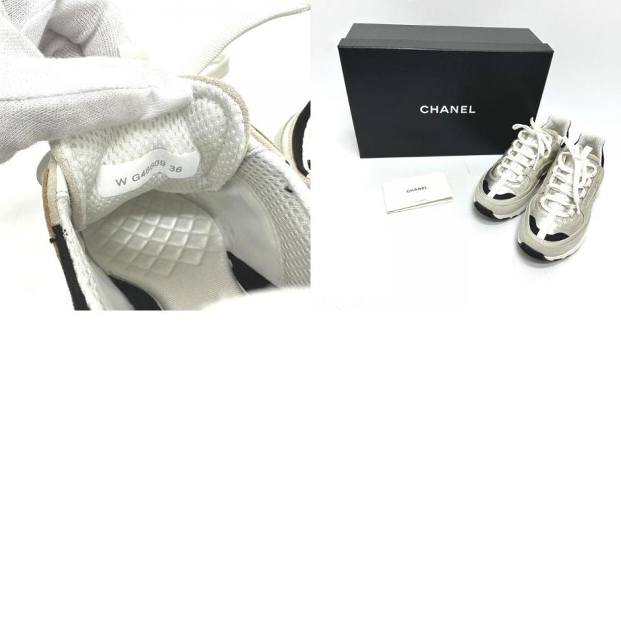 未使用 CHANEL シャネル G46609 ココマーク メタリック 靴 シューズ ローカット 2025A スニーカー メティエダール レディース【中古】 | CHANEL | 09