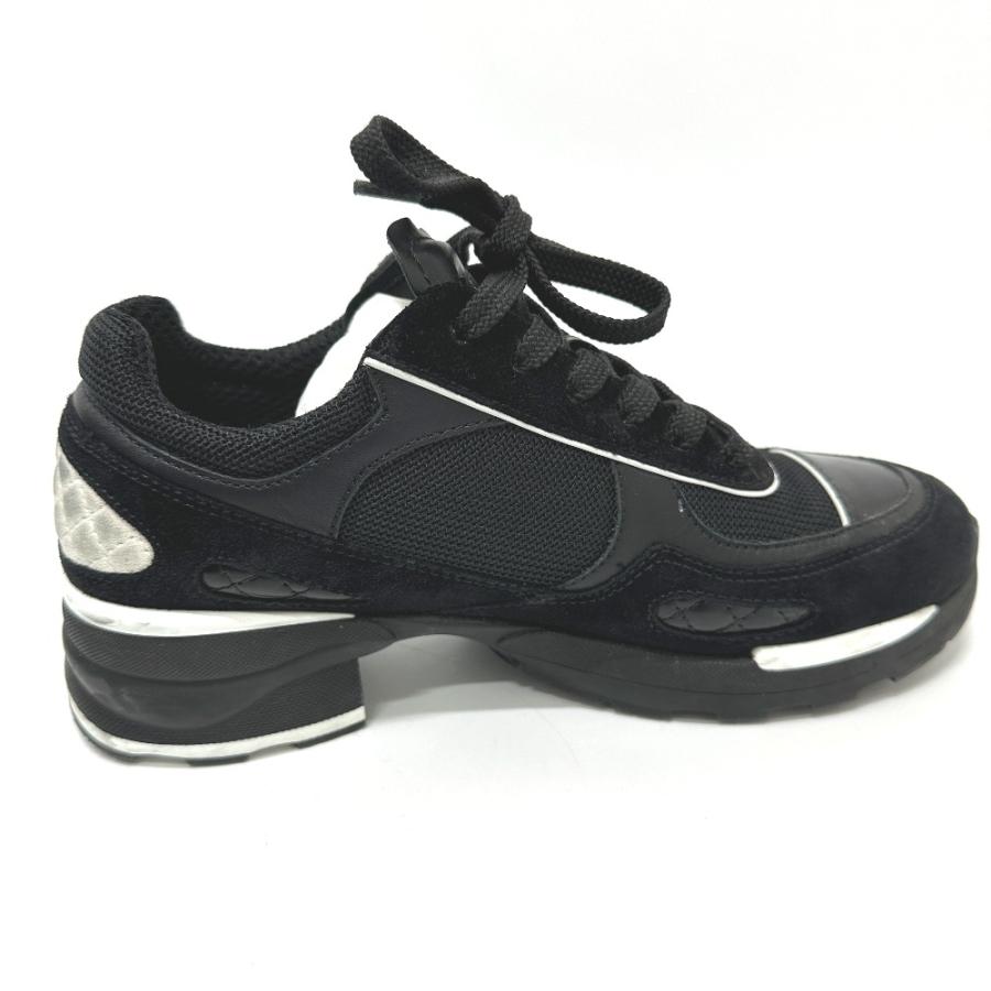 CHANEL シャネル G46872 ココマーク ミックス ファイバー 靴 25K スニーカー ブラック レディース【中古】 | CHANEL | 04