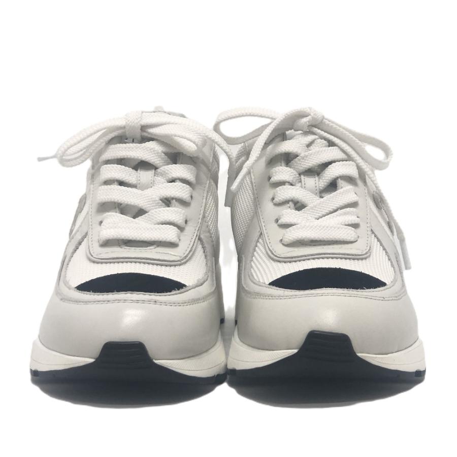 未使用 CHANEL シャネル G46871 ココマーク シャイニーカーフスキン スエード ヒール 2025/26秋冬 スニーカー ホワイト レディース【中古】 | CHANEL | 01