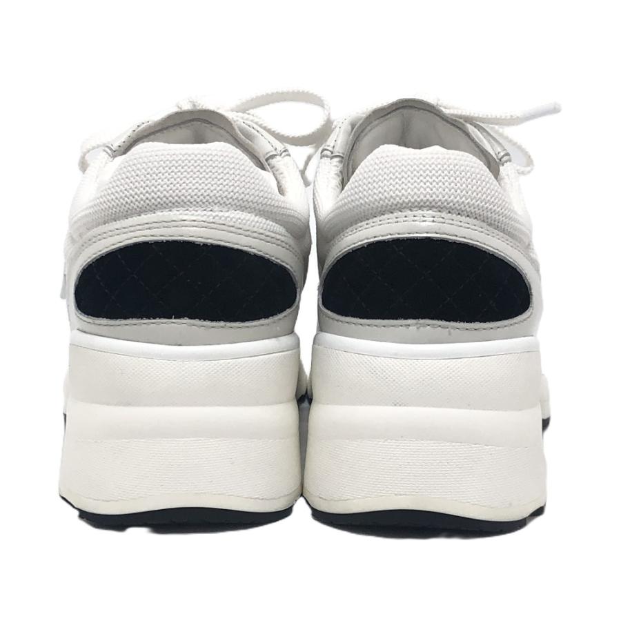 未使用 CHANEL シャネル G46871 ココマーク シャイニーカーフスキン スエード ヒール 2025/26秋冬 スニーカー ホワイト レディース【中古】 | CHANEL | 06