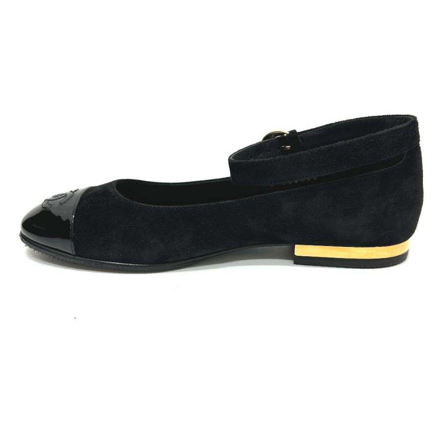 未使用 CHANEL シャネル メリージェーン フラット ベルト 24秋冬 パンプス ブラック レディース【中古】 | CHANEL | 01