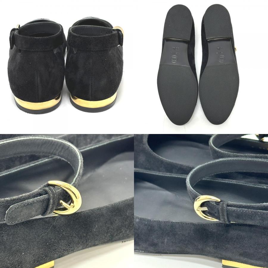 未使用 CHANEL シャネル メリージェーン フラット ベルト 24秋冬 パンプス ブラック レディース【中古】 | CHANEL | 08