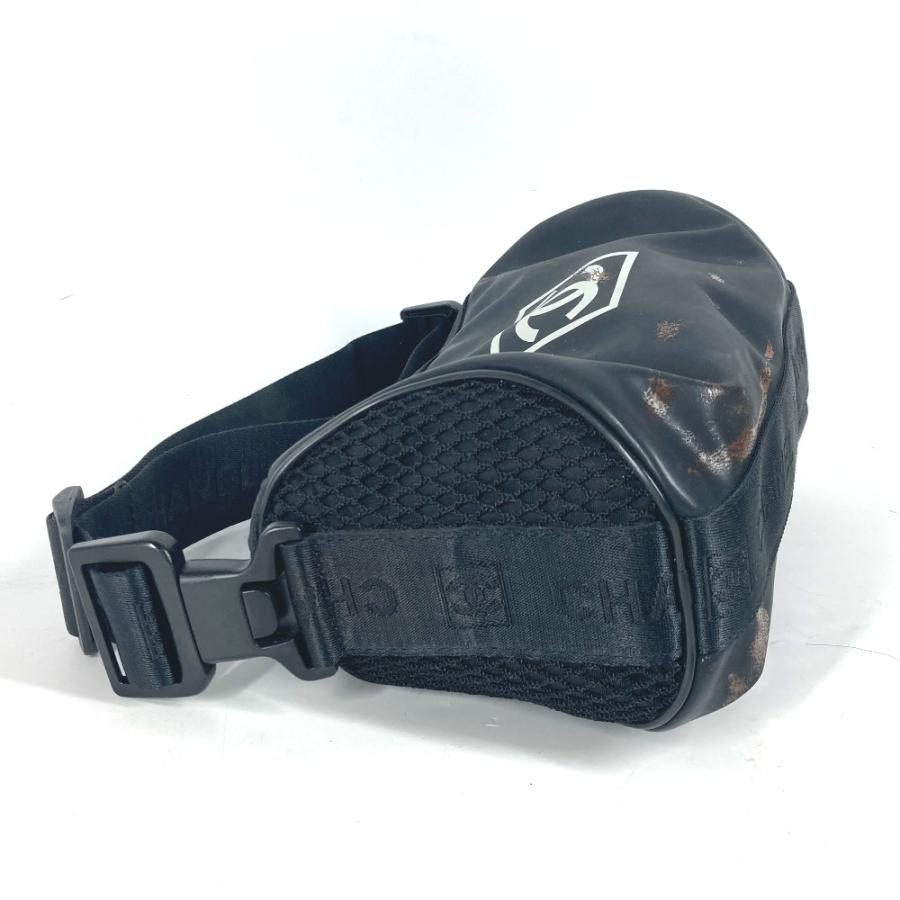 CHANEL シャネル ロゴ 肩掛 カバン 筒形 スポーツ ショルダーバッグ ブラック レディース【中古】 | CHANEL | 02