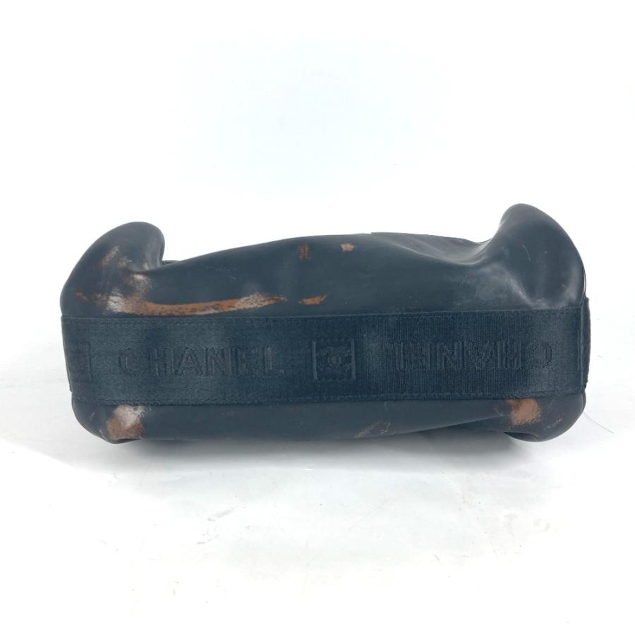 CHANEL シャネル ロゴ 肩掛 カバン 筒形 スポーツ ショルダーバッグ ブラック レディース【中古】 | CHANEL | 05