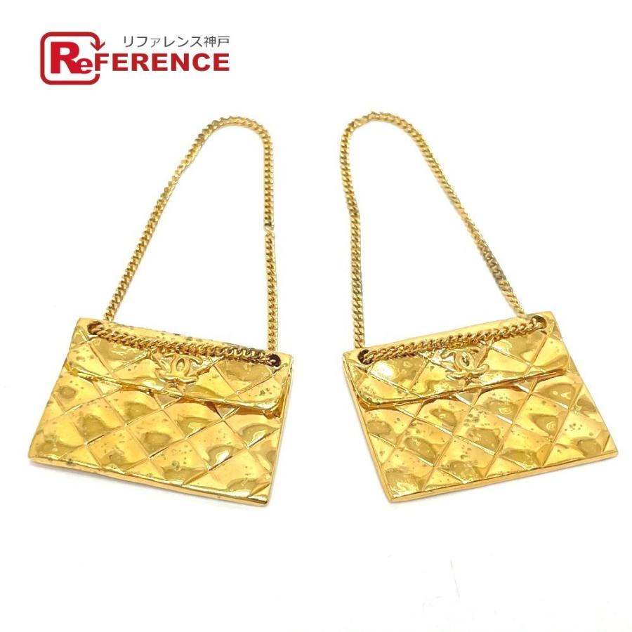 CHANEL シャネル マトラッセ バッグ型 モチーフ ヴィンテージ イヤリング トップ部品 真鍮 レディース ゴールド  :30916-19289-1:リファレンス コレクション - 通販 - Yahoo!ショッピング