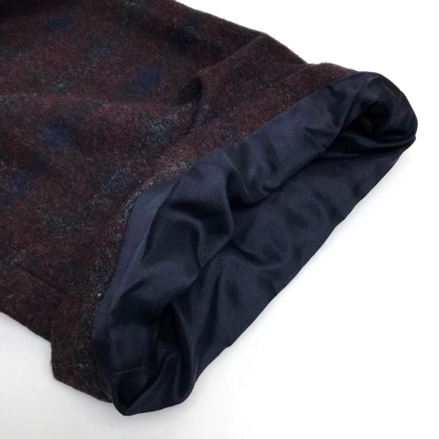 CHANEL シャネル ボトムス 長ズボン ワイドパンツ フランネル 15B パンツ ボルドーxネイビーxグレー レディース | CHANEL | 02