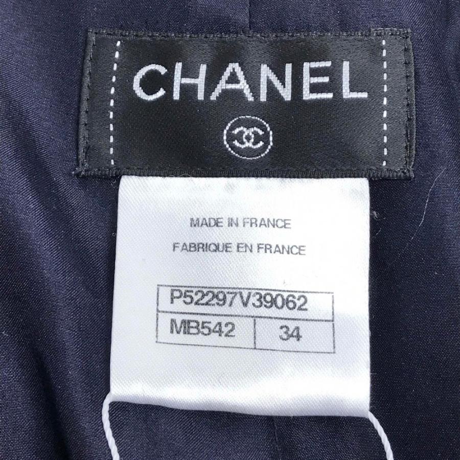 CHANEL シャネル ボトムス 長ズボン ワイドパンツ フランネル 15B パンツ ボルドーxネイビーxグレー レディース | CHANEL | 06