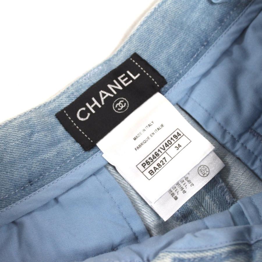 CHANEL シャネル ワイドパンツ バギージーンズ デニムパンツ デニム