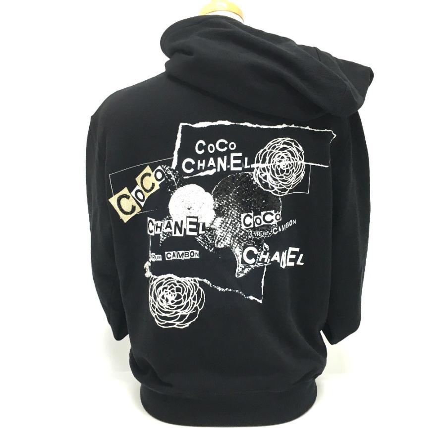 CHANELパーカー シャネルナイキ(CHANEL×NIKE) シャネルパロディ パーカー 黒・白