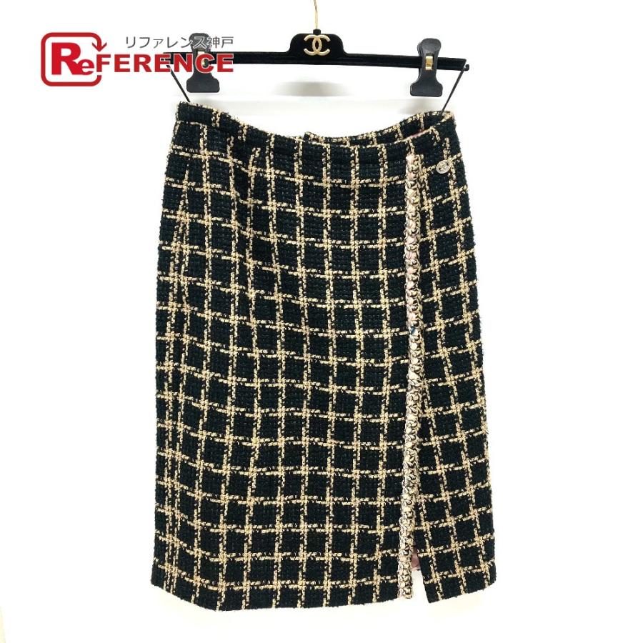 CHANEL（シャネル） 未使用 P70539 ツイード チェーン 21SS チェック 