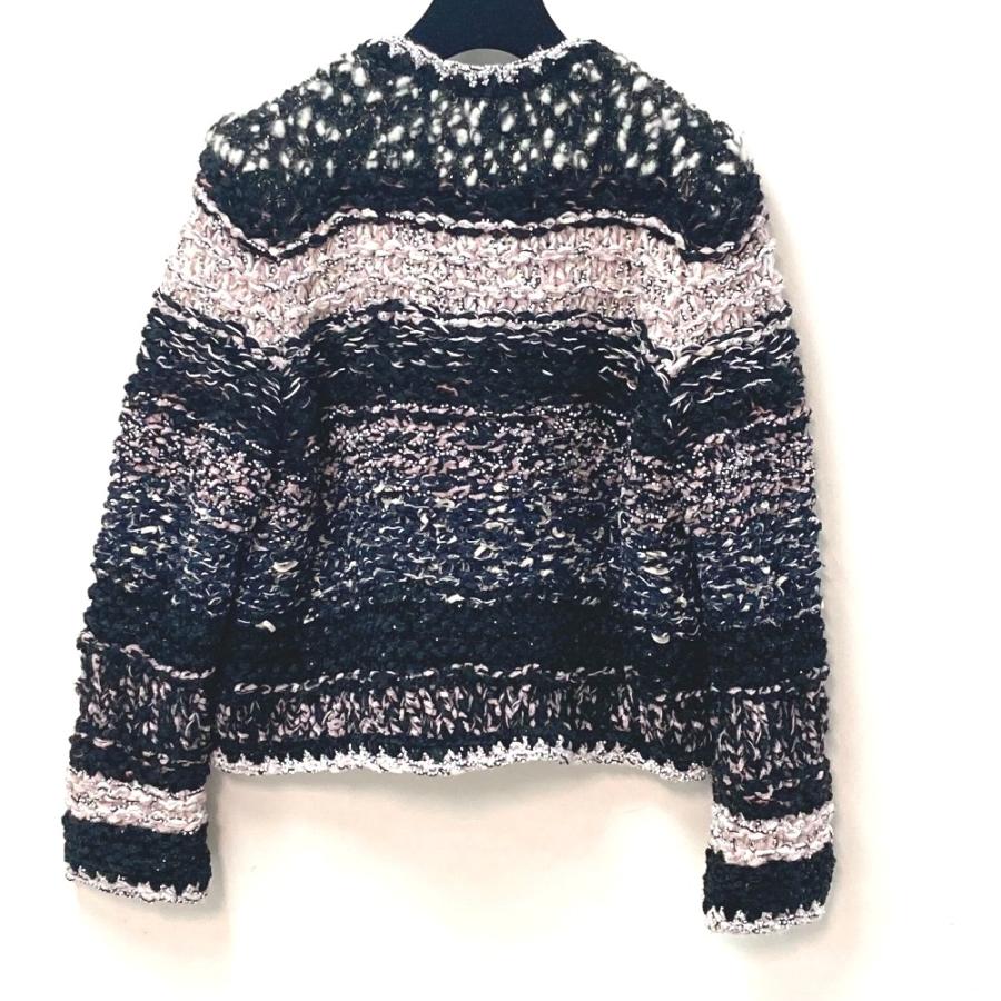 CHANEL シャネル P73552 ミックス ファイバー ツイード ウール&コスチューム パール ジャケット ブラック×ライトピンク【中古】美品 | CHANEL | 01
