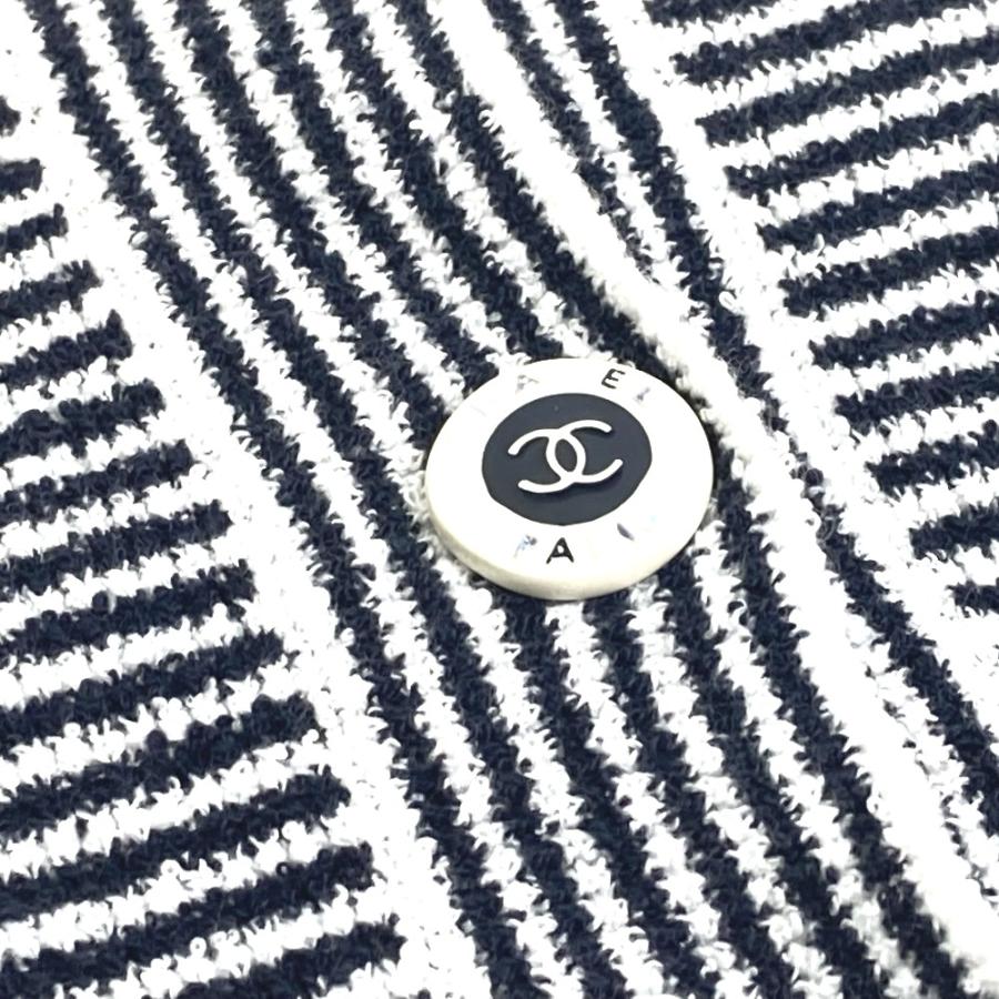 CHANEL シャネル P74170 ボーダー 23 クルーズ セーター コットン
