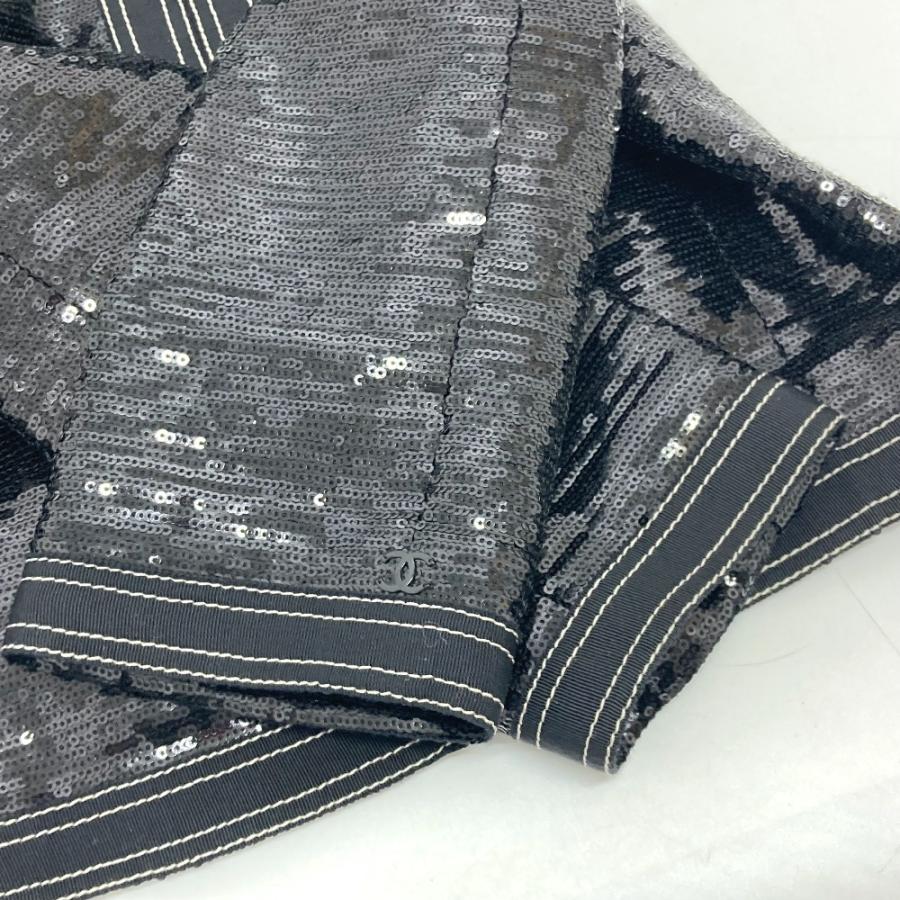 CHANEL シャネル P45044 スパンコール 七分袖 ジャケット ブラック レディース【中古】 | CHANEL | 04