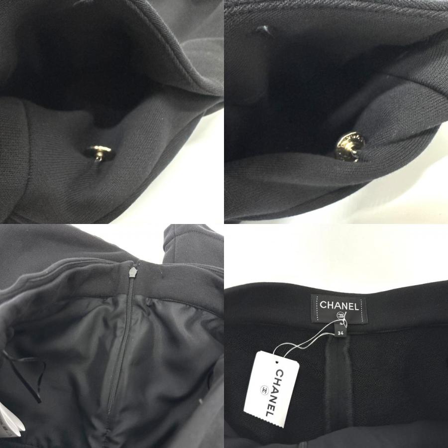 CHANEL 未使用 シャネル P76230 ココマーク ボタン ワイド パンツ  