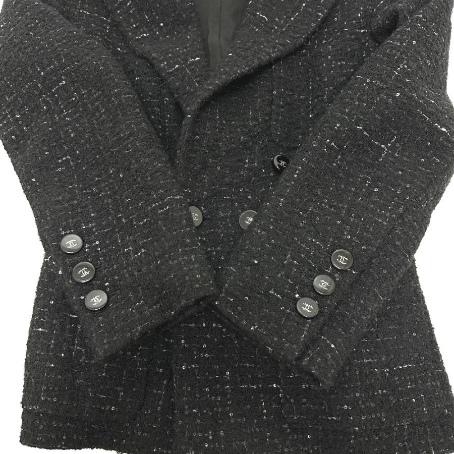 CHANEL シャネル P78012 グリッターツイード アパレル 24B ジャケット ブラック レディース【中古】 | CHANEL | 03